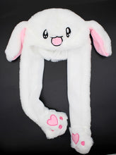 Load image into Gallery viewer, Kocozo Rabbit Hat with Moving Ears Cute Cartoon Toy Hat Airbag Kawaii Funny Toy Cap Kids Plush Toy Birthday Gift Hat for Girls