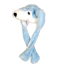 Load image into Gallery viewer, Kocozo Rabbit Hat with Moving Ears Cute Cartoon Toy Hat Airbag Kawaii Funny Toy Cap Kids Plush Toy Birthday Gift Hat for Girls