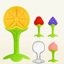 Load image into Gallery viewer, Baby Teether Safety Silicone Fruit Teethers for Baby Infant Kids Chew Tooth Toys Stereo Tooth Glue Molar Stick With Box
