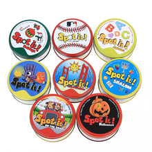 Load image into Gallery viewer, 2020 Spot Board Games 83mm For Kids Like It Classic Education Card Dobble Game English Version Home Party Funny Game
