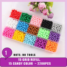 Load image into Gallery viewer, Children Beads Crafts for Kids 5200pcs DIY Beads Crystal Creative Material Kids Beads Water Spray Magic Puzzle Toys for Children
